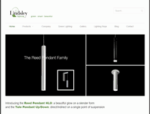 Tablet Screenshot of lindsleylighting.com